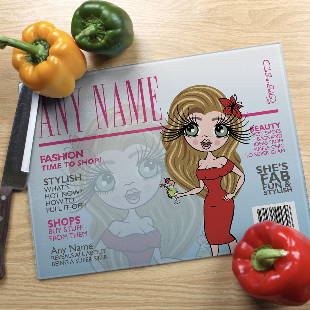 ClaireaBella Landscape Glass Chopping Board - Cover Girl - Image 4