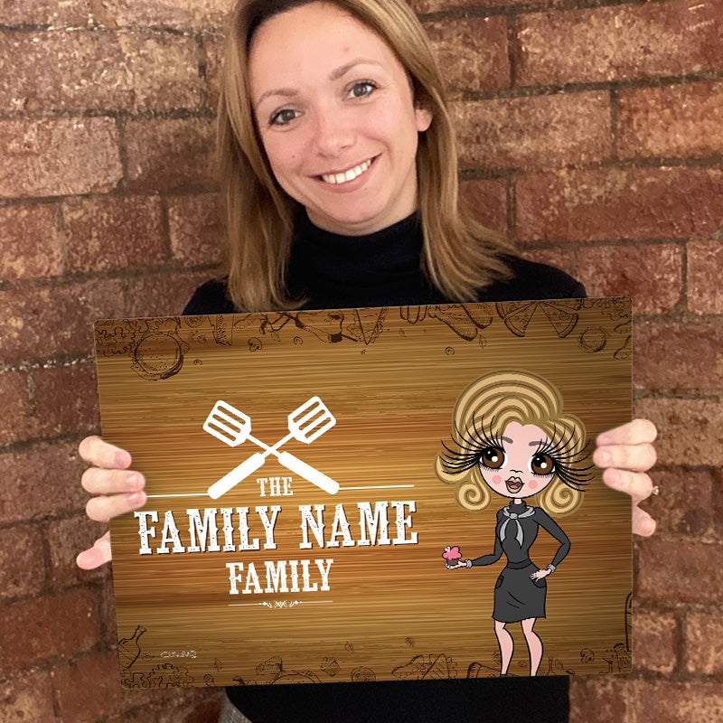 ClaireaBella Glass Chopping Board - Family Name - Image 5