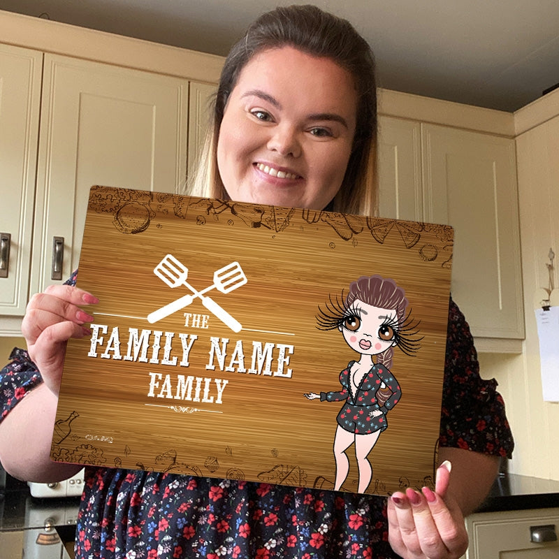 ClaireaBella Glass Chopping Board - Family Name - Image 7
