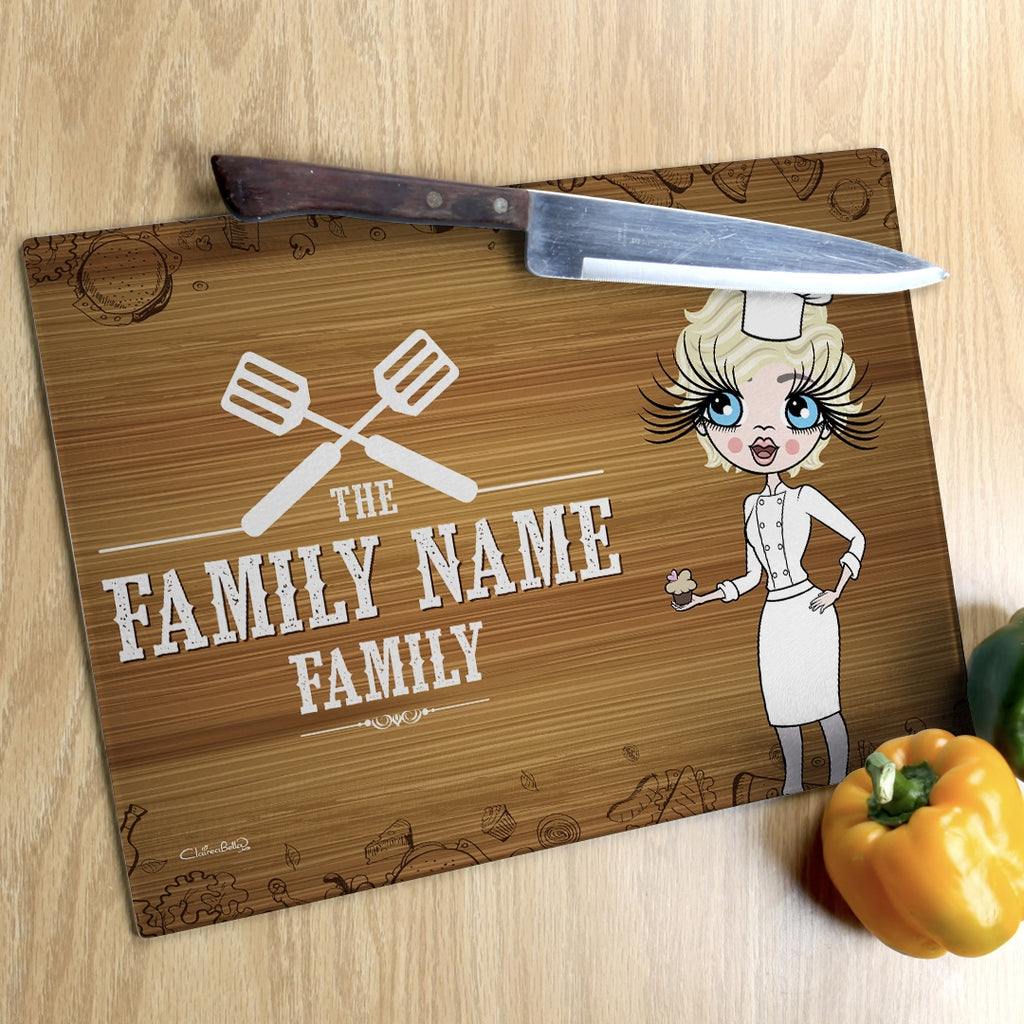 ClaireaBella Glass Chopping Board - Family Name - Image 9