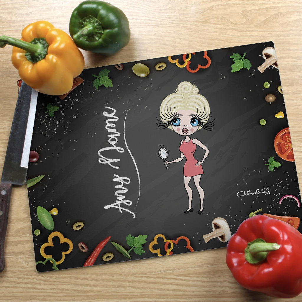 ClaireaBella Landscape Glass Chopping Board - Foodie Fun - Image 4