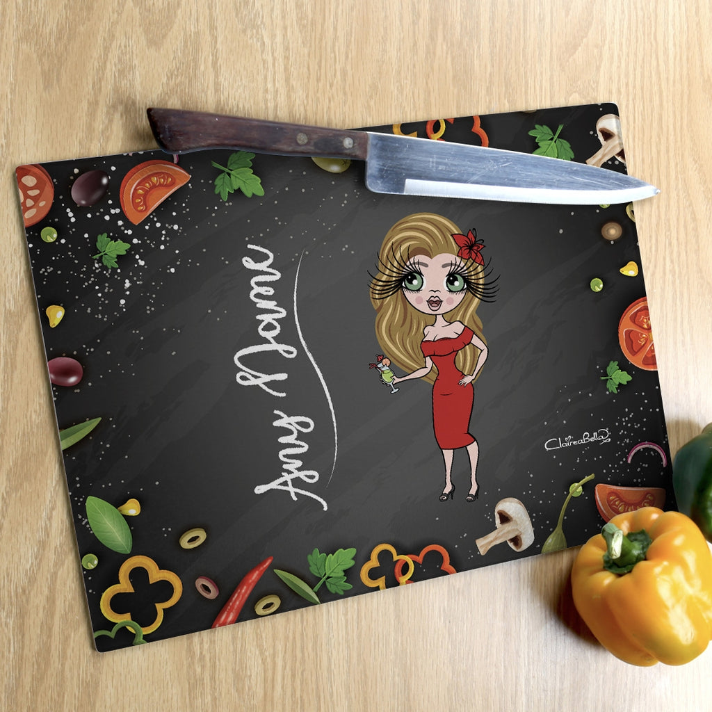 ClaireaBella Landscape Glass Chopping Board - Foodie Fun - Image 3