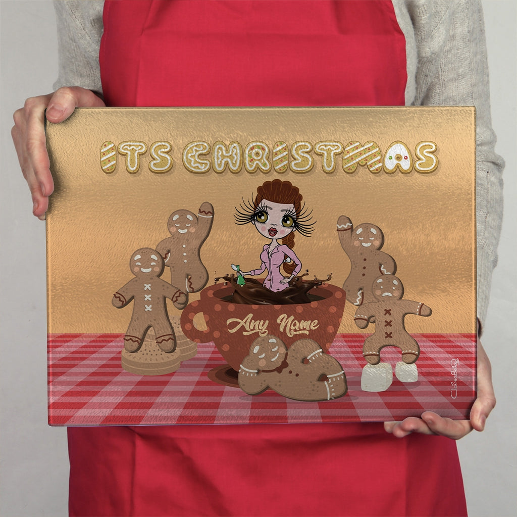 ClaireaBella Glass Chopping Board - Gingerbread Joy - Image 7
