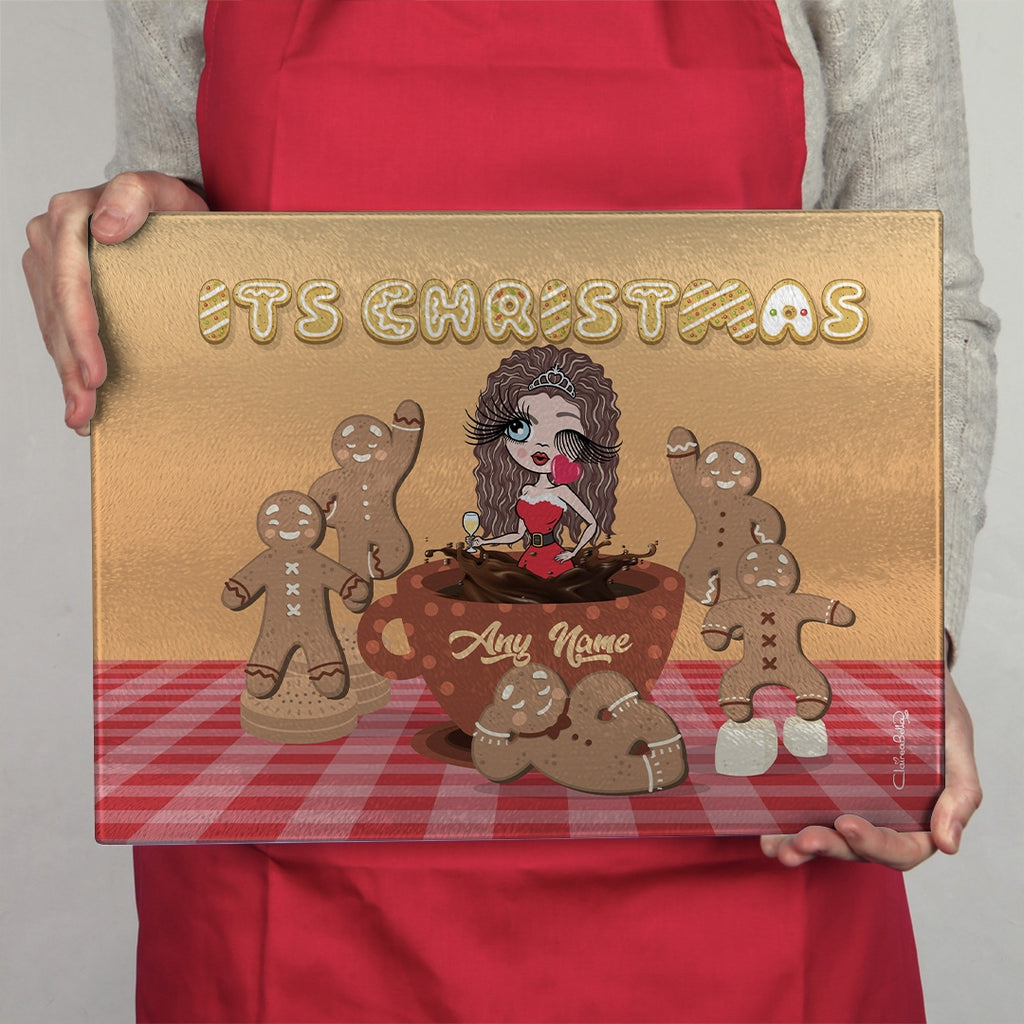 ClaireaBella Glass Chopping Board - Gingerbread Joy - Image 2