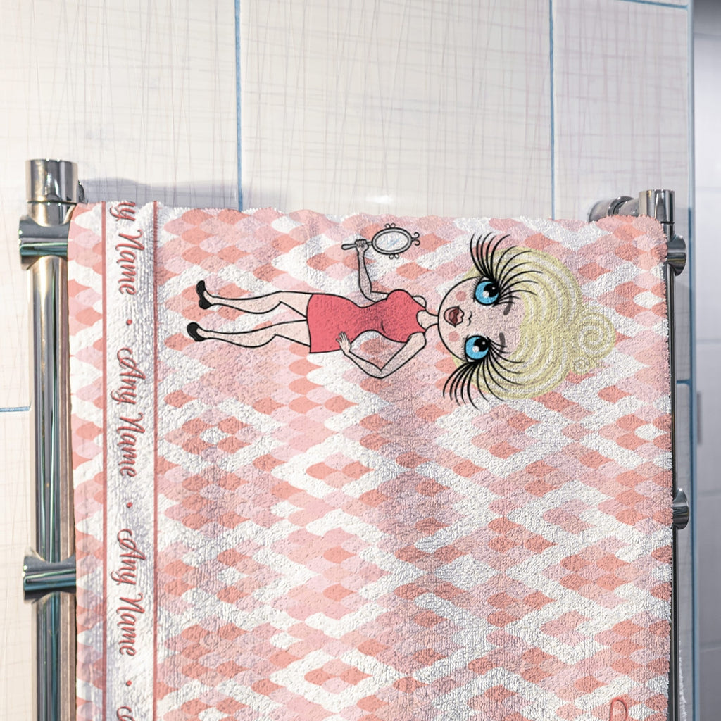 ClaireaBella Sparkle Scale Print Hand Towel - Image 4