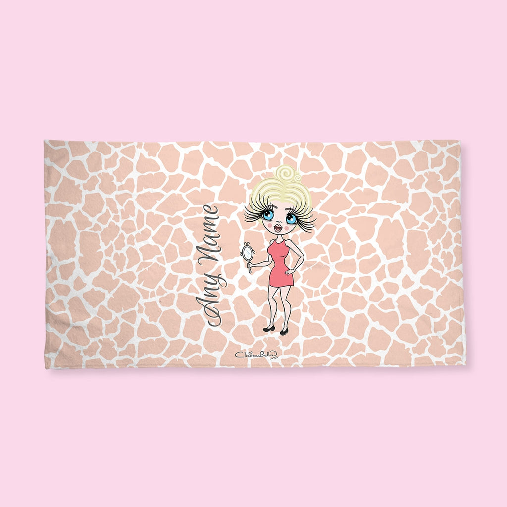 ClaireaBella Giraffe Print Hand Towel - Image 4