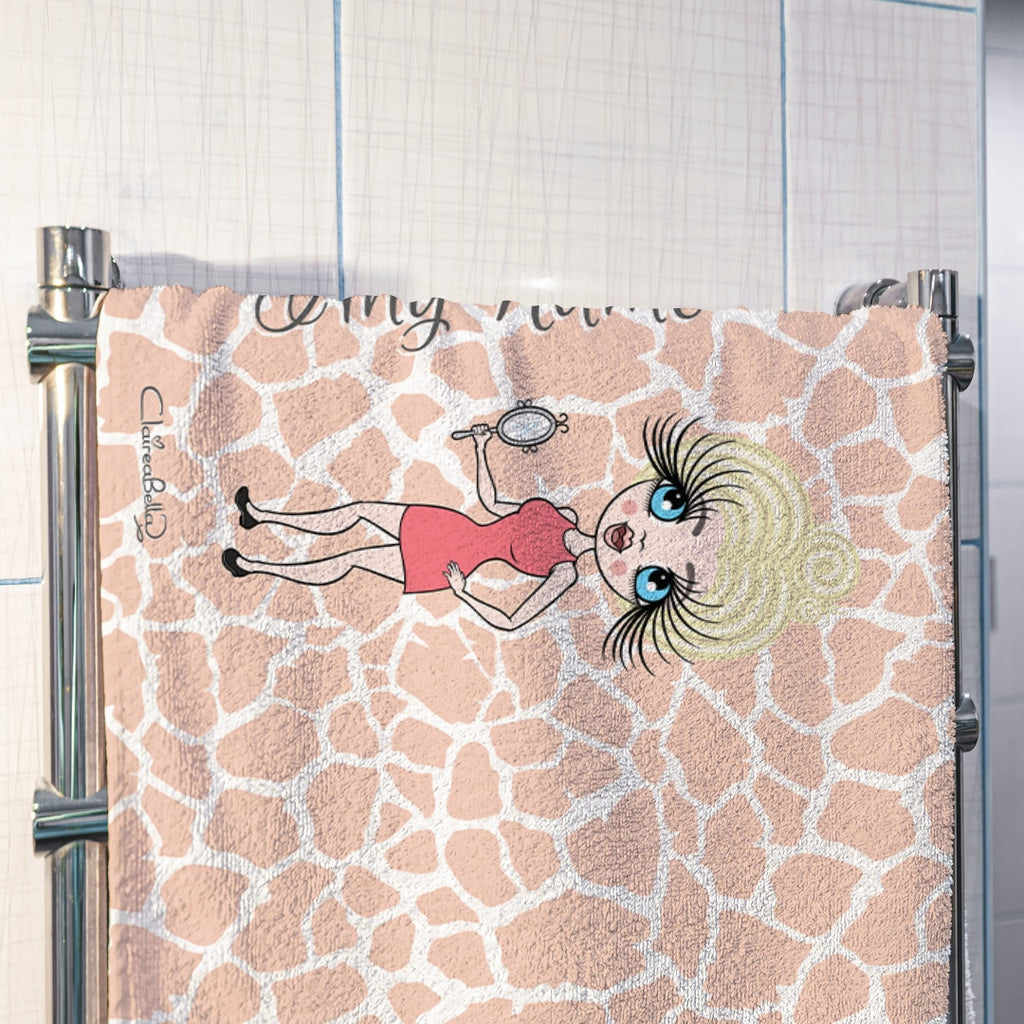 ClaireaBella Giraffe Print Hand Towel - Image 2