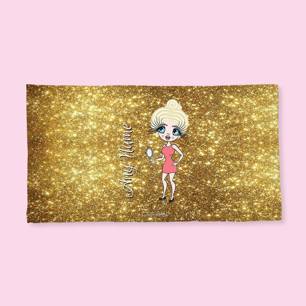 ClaireaBella Gold Glitter Effect Hand Towel - Image 2