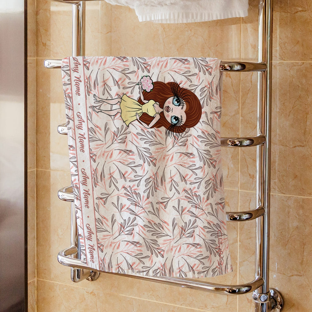 ClaireaBella Leaf Print Hand Towel - Image 3