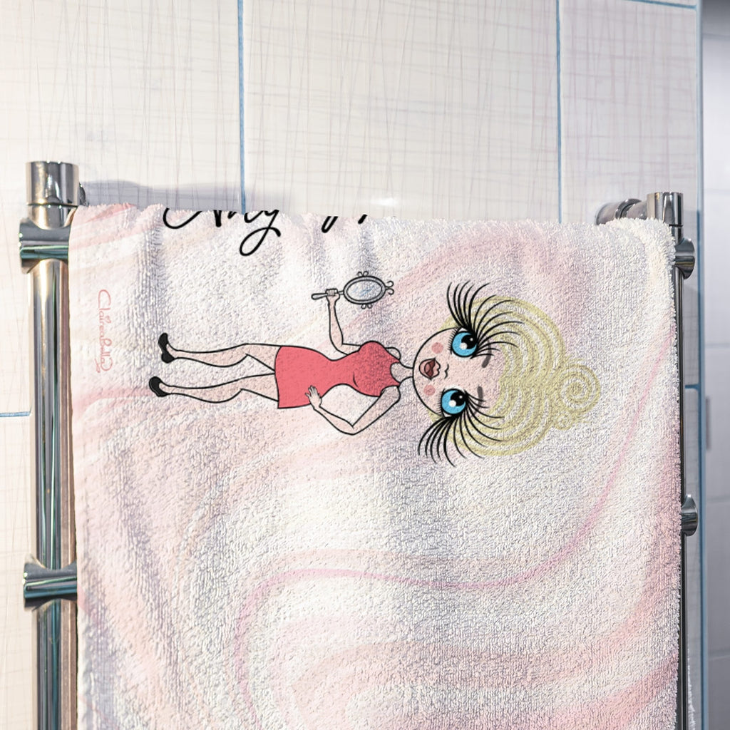 ClaireaBella Marble Print Hand Towel - Image 3