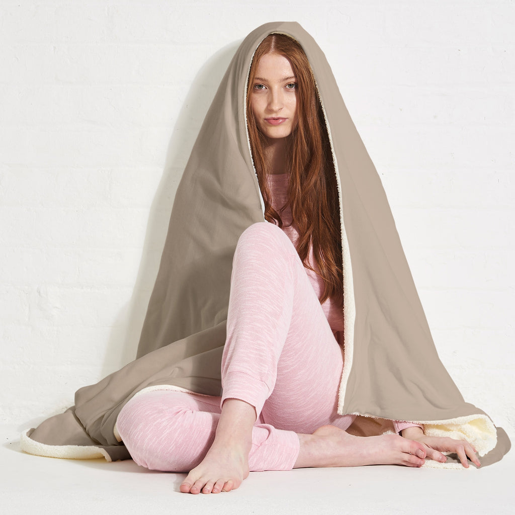 ClaireaBella Lux Initial Nude Hooded Blanket - Image 7
