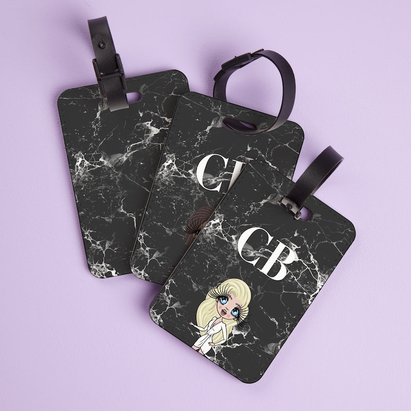 ClaireaBella The LUX Collection Black Marble Luggage Tag - Image 5