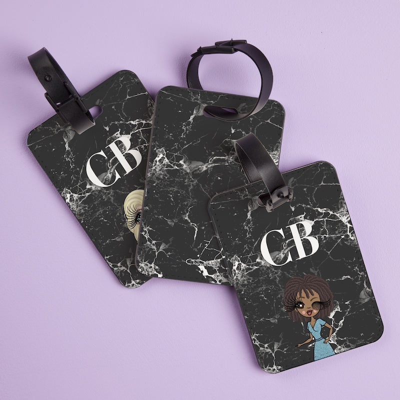 ClaireaBella The LUX Collection Black Marble Luggage Tag - Image 2