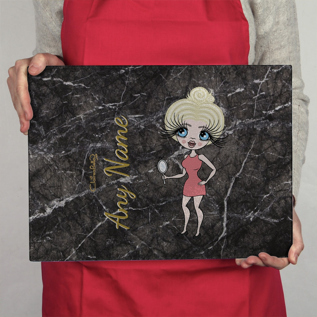 ClaireaBella Landscape Glass Chopping Board - Marble Effect - Image 2