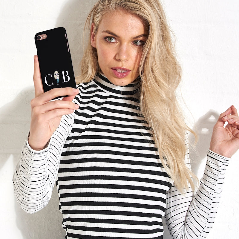 ClaireaBella Personalised The LUX Collection Black Phone Case - Image 2