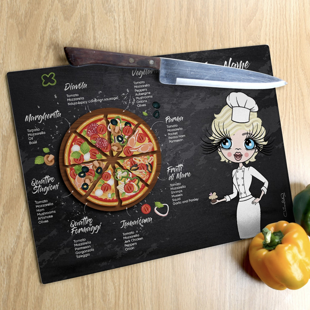 ClaireaBella Glass Chopping Board - Pizza Selection - Image 9