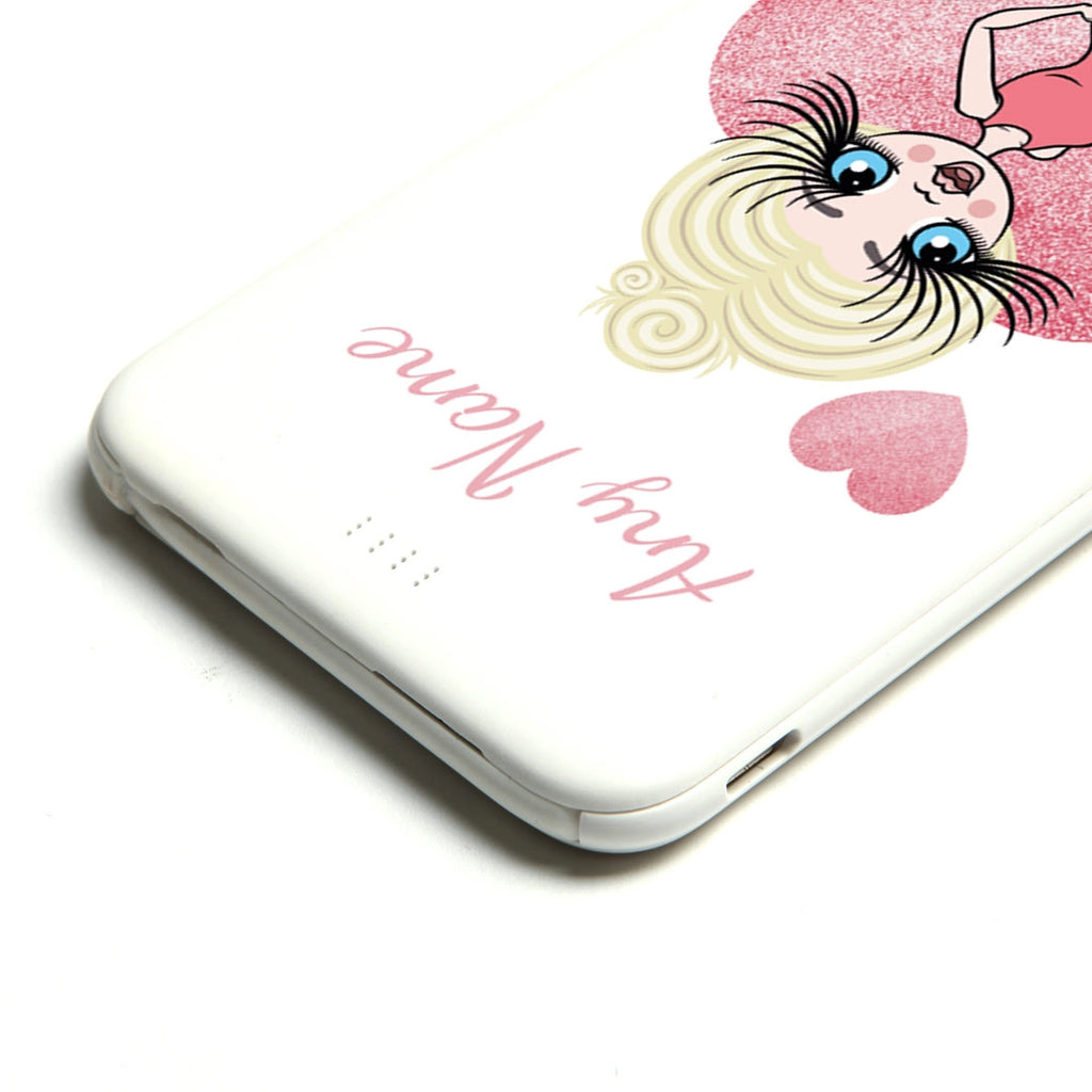 ClaireaBella Glitter Heart Portable Power Bank - Image 4