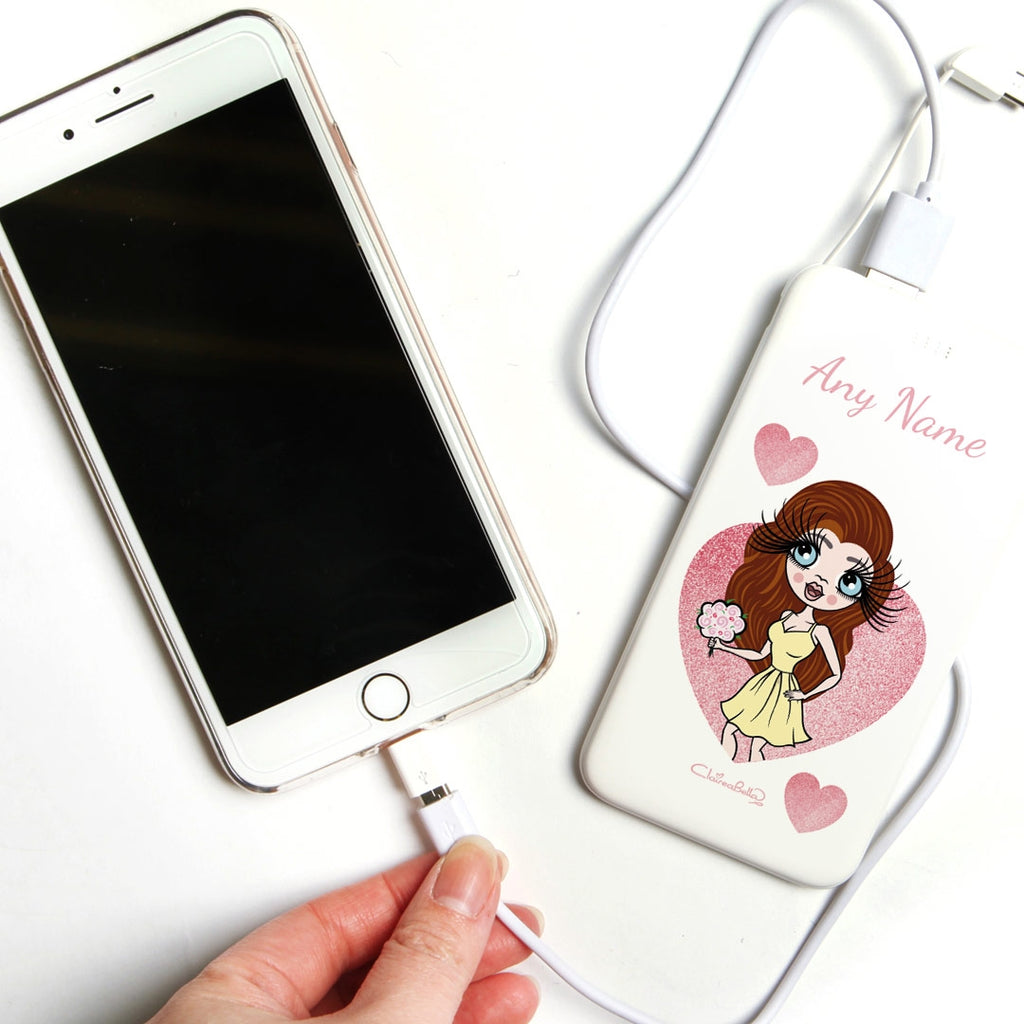 ClaireaBella Glitter Heart Portable Power Bank - Image 3