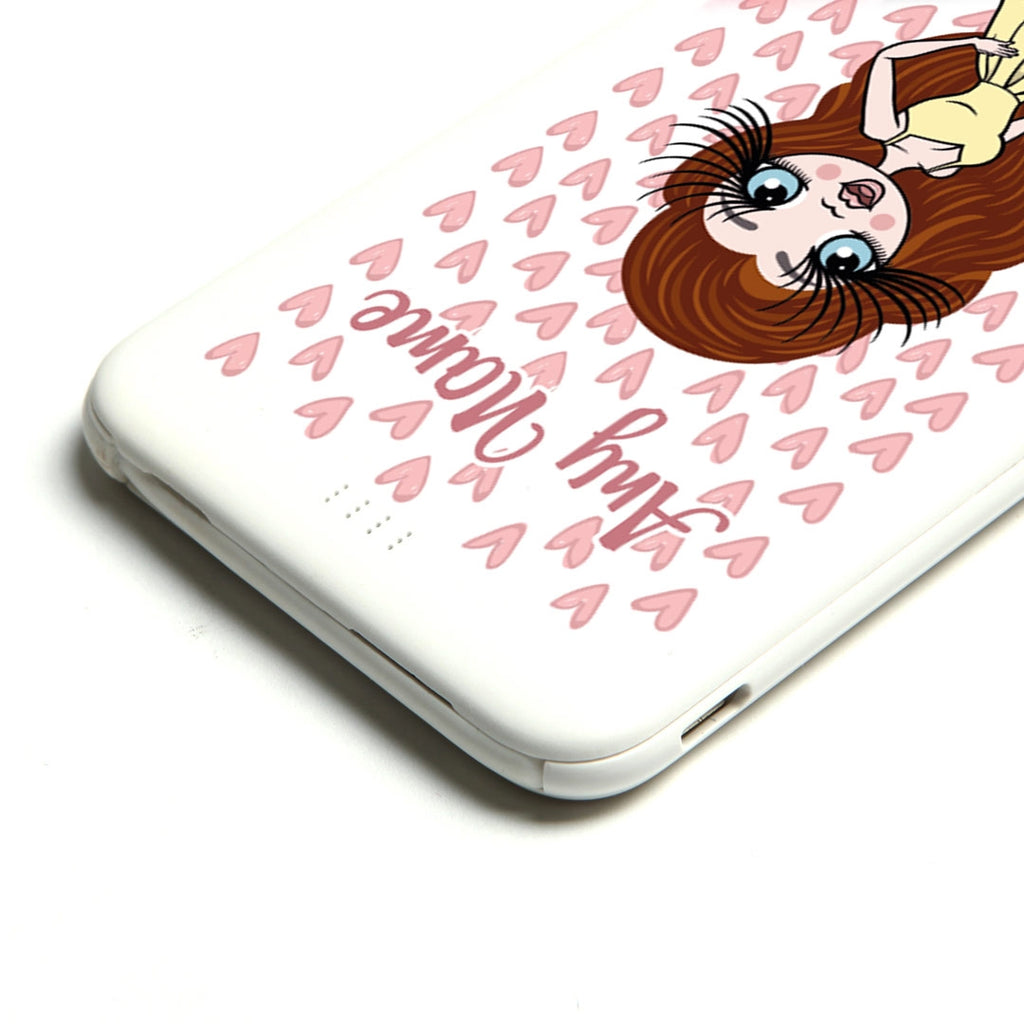 ClaireaBella Heart Pattern Portable Power Bank - Image 4