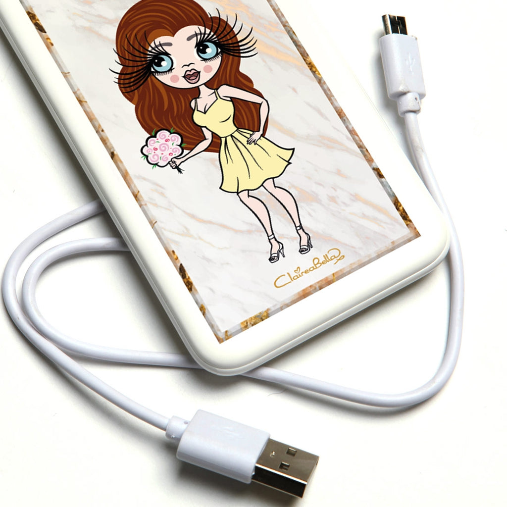 ClaireaBella Marble Portable Power Bank - Image 3