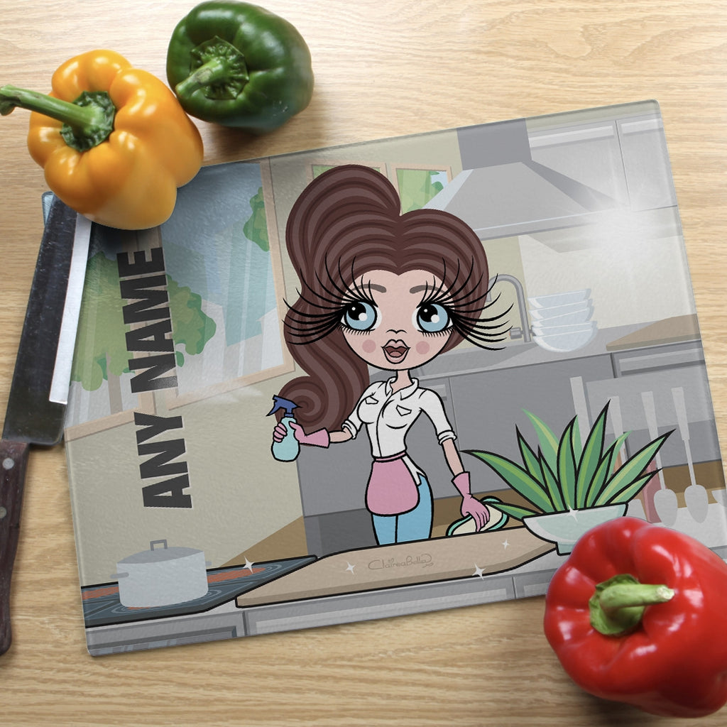 ClaireaBella Landscape Glass Chopping Board - Queen Of Clean - Image 4