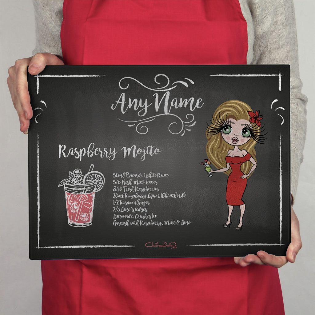 ClaireaBella Landscape Glass Chopping Board - Raspberry Mojito Recipe - Image 3