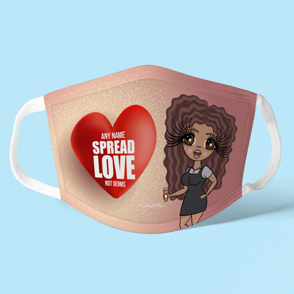 ClaireaBella Personalised Spread Love Reusable Face Covering - Image 1