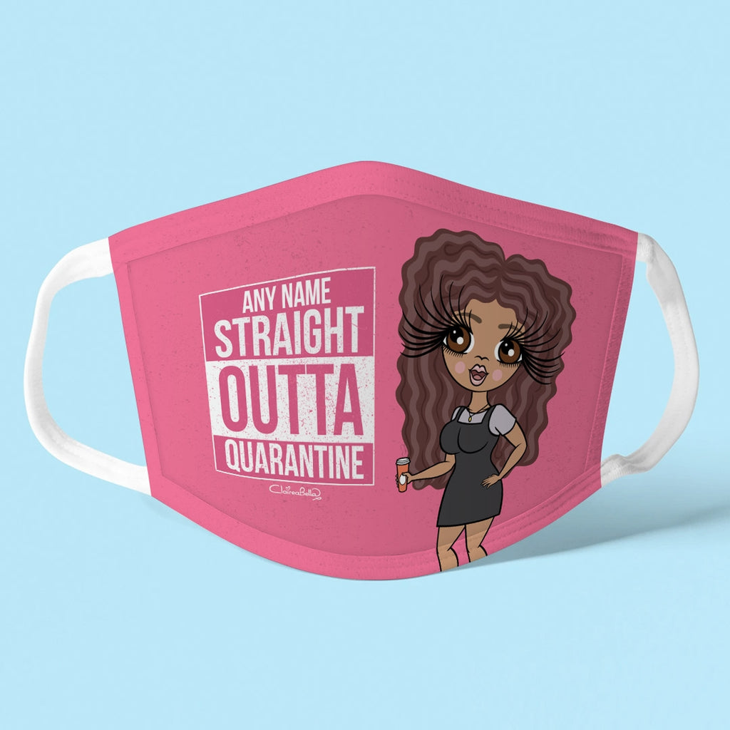 ClaireaBella Personalised Straight Outta Reusable Face Covering - Image 1