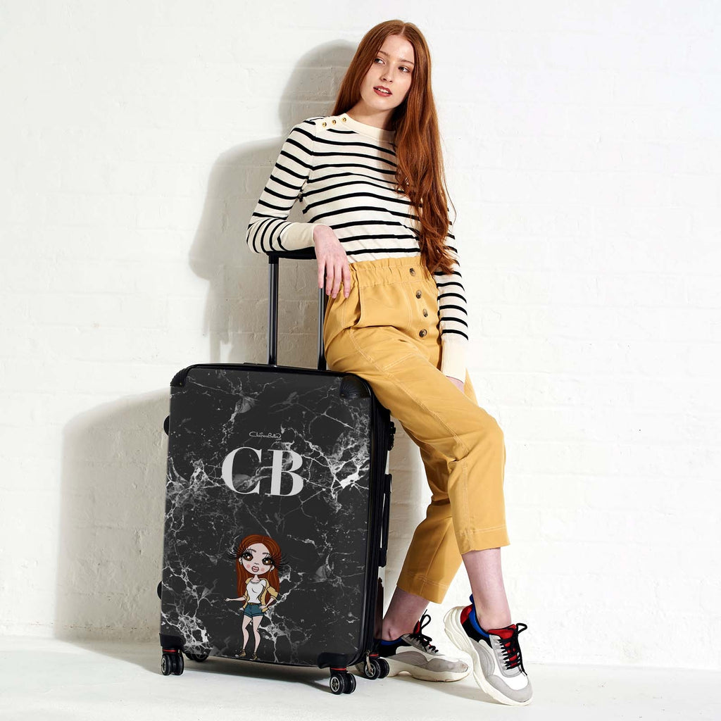 ClaireaBella The LUX Collection Black Marble Suitcase - Image 4