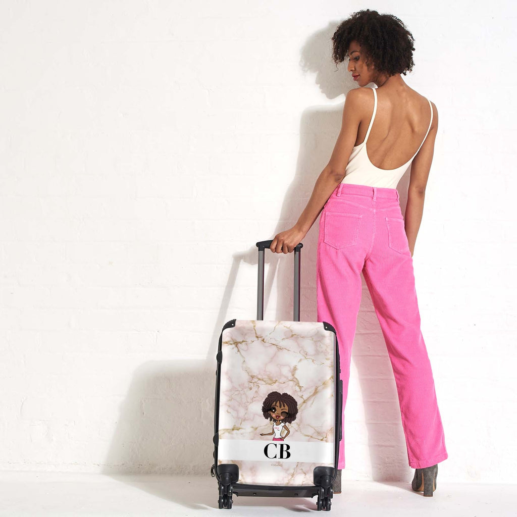 ClaireaBella The LUX Collection Pink Marble Suitcase - Image 7