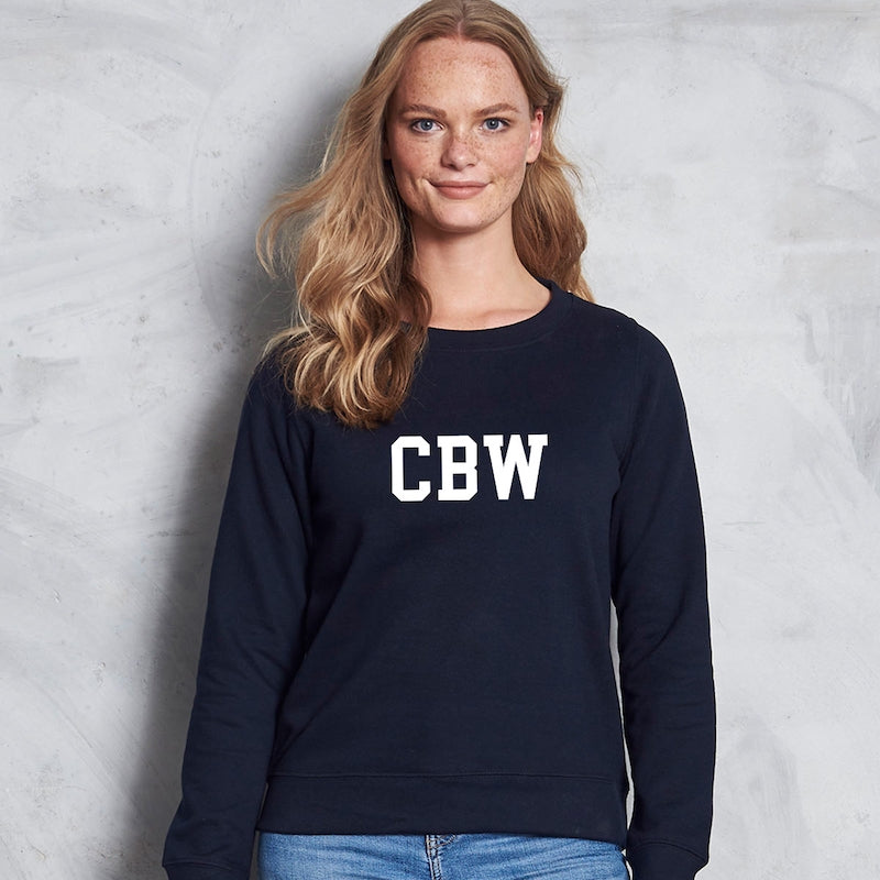 ClaireaBella Varsity Central Initials Sweatshirt - Image 5