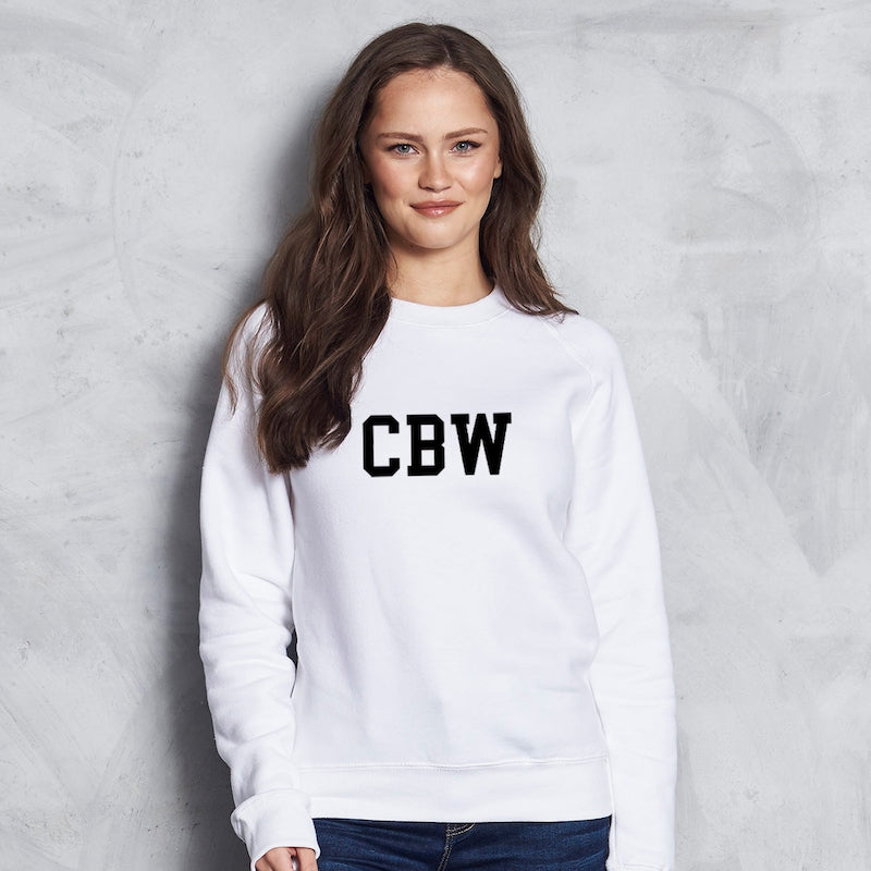ClaireaBella Varsity Central Initials Sweatshirt - Image 6