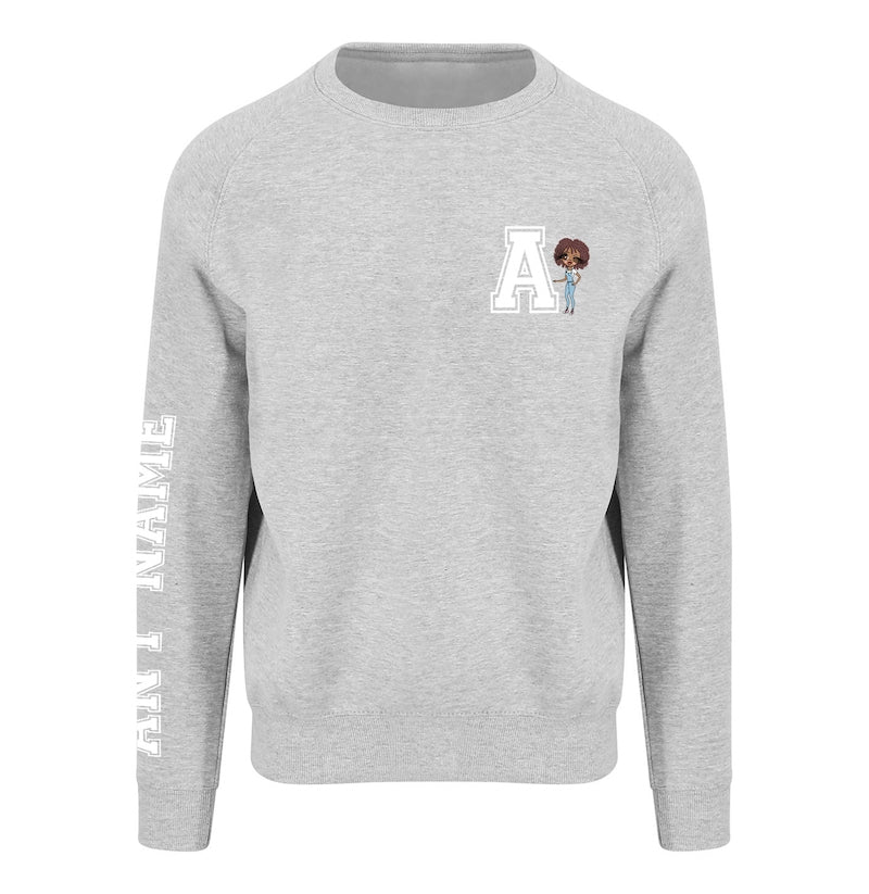 ClaireaBella Varsity Initial Emblem Sweatshirt - Image 3