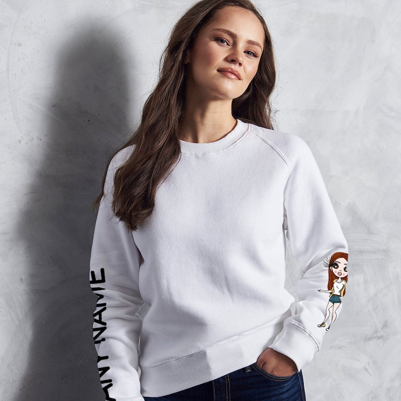 ClaireaBella Varsity Printed Sleeve Sweatshirt - Image 1