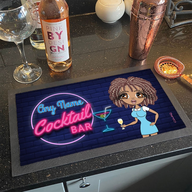 ClaireaBella Personalised Cocktail Bar Rubber Bar Runner - Image 3
