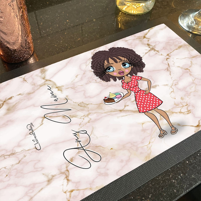 ClaireaBella Personalised Rosed Gold Rubber Bar Runner - Image 1
