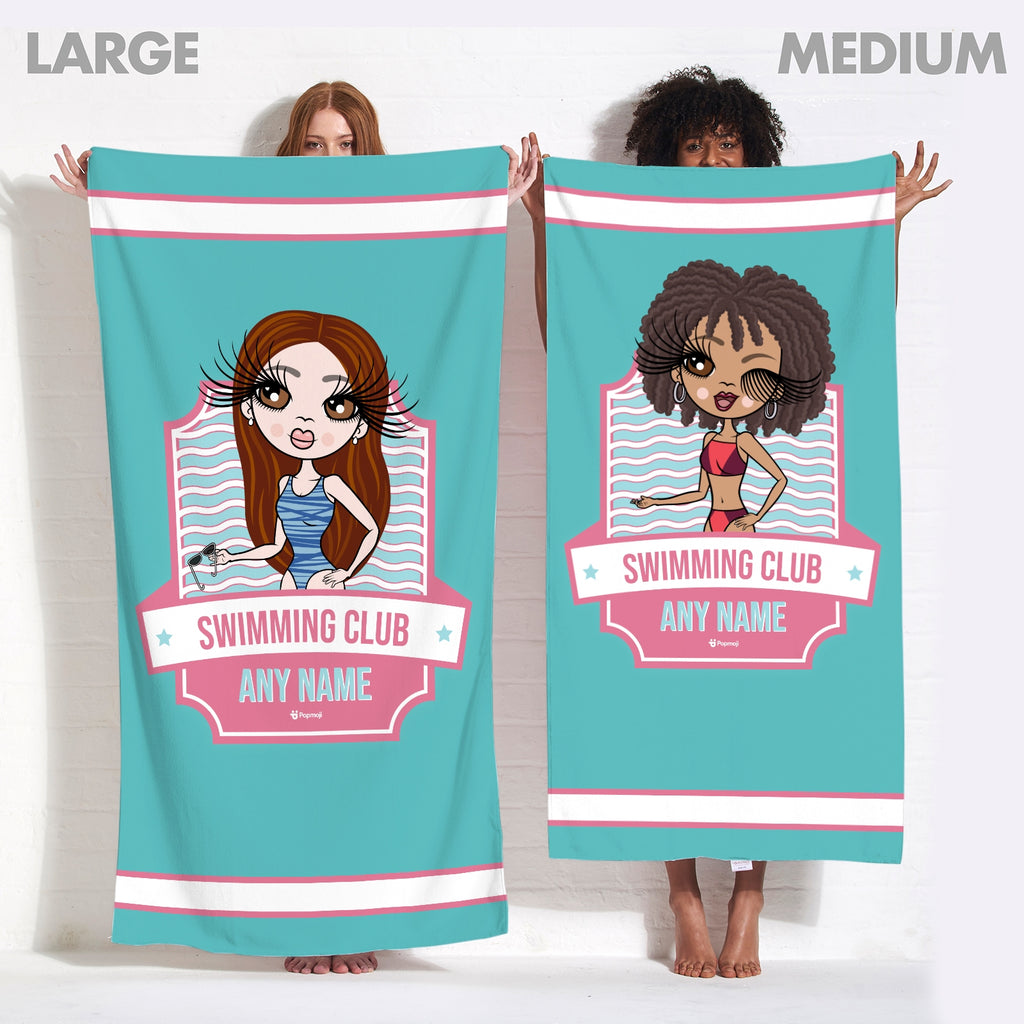ClaireaBella Personalised Emblem Swimming Towel - Image 3