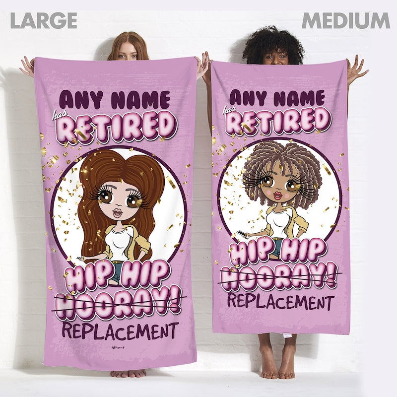 ClaireaBella Retirement Hip Hip Replacement Beach Towel - Image 5