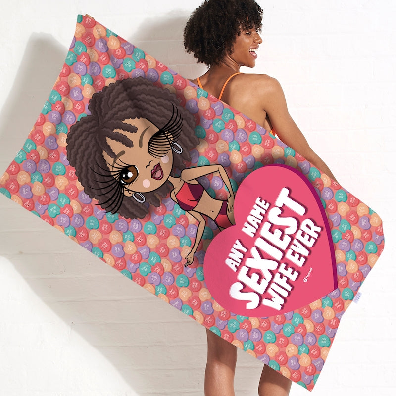 ClaireaBella Sexiest Wife Beach Towel - Image 5
