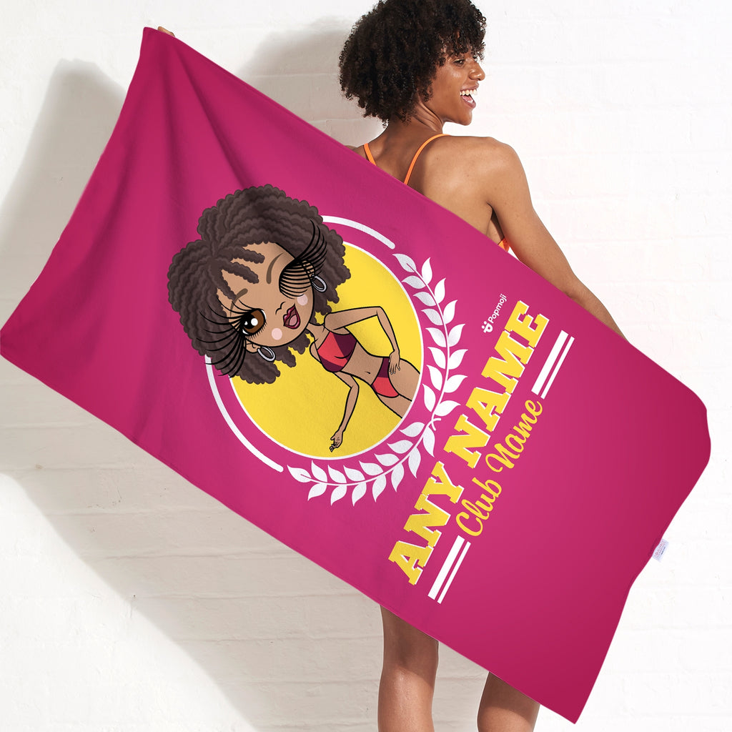 ClaireaBella Personalised Varsity Swimming Towel - Image 1