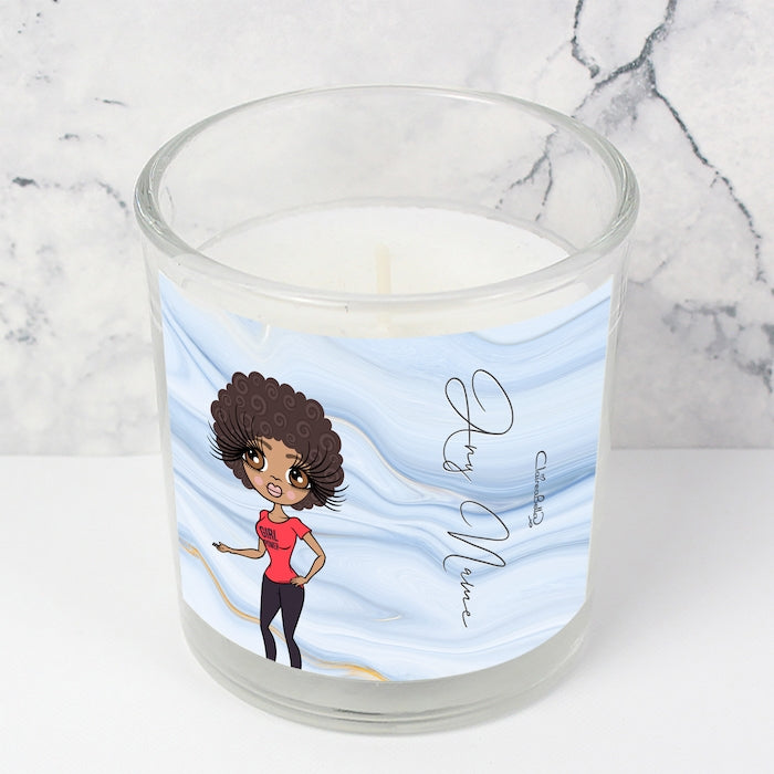 ClaireaBella Blue Marble Scented Candle - Image 3