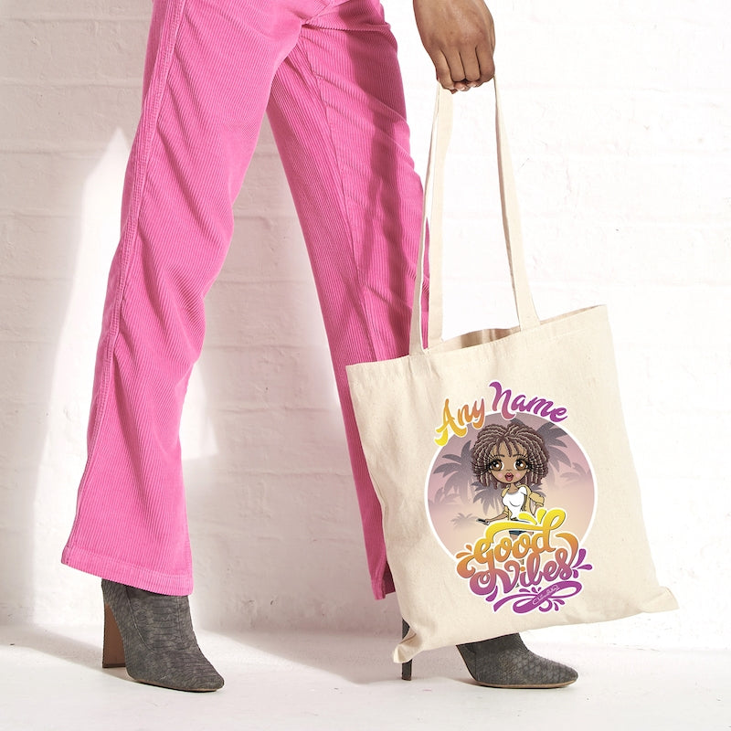 ClaireaBella Good Vibes Canvas Bag - Image 5