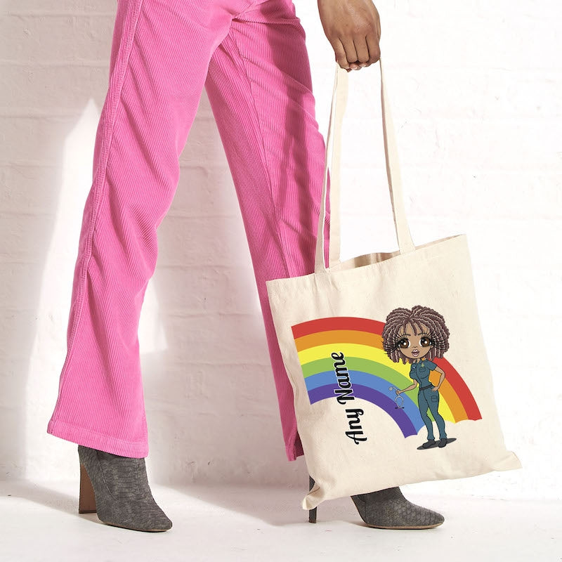 ClaireaBella Rainbow Canvas Bag - Image 2