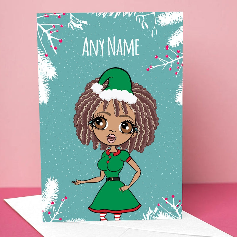 ClaireaBella Festive Branches Christmas Card - Image 3