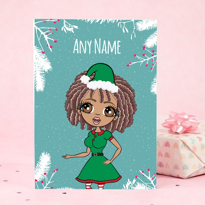 ClaireaBella Festive Branches Christmas Card - Image 1