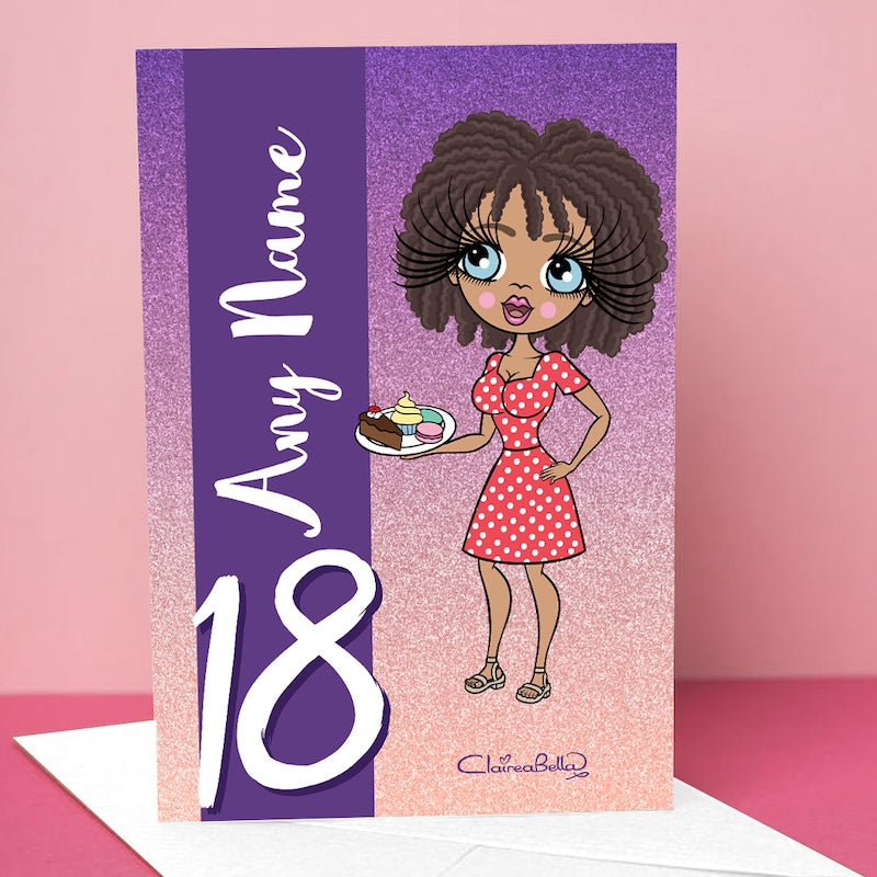 ClaireaBella Glitter 18th Birthday Card - Image 3