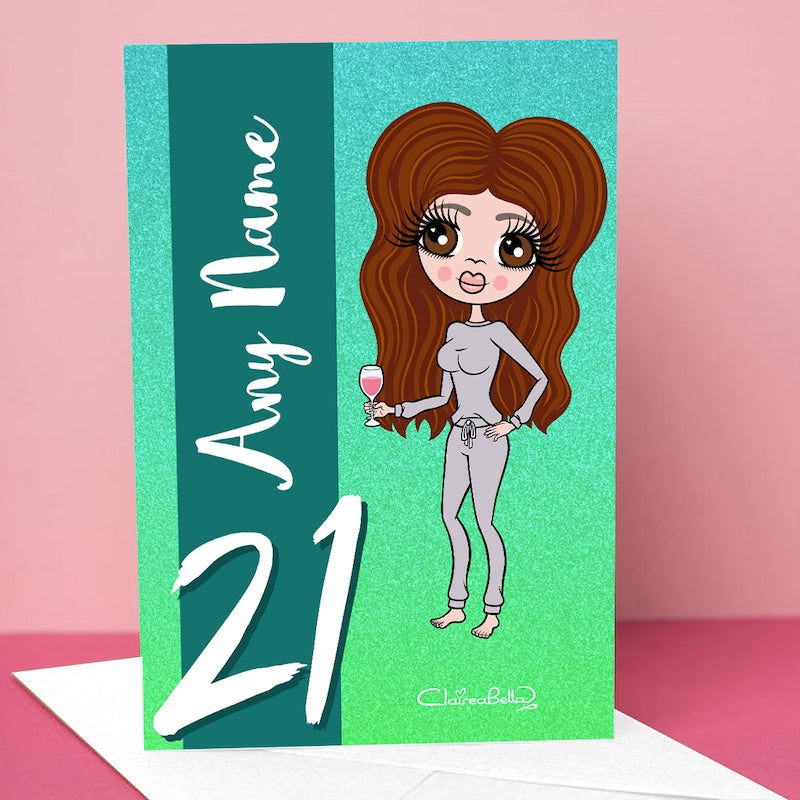ClaireaBella Glitter 21st Birthday Card - Image 3