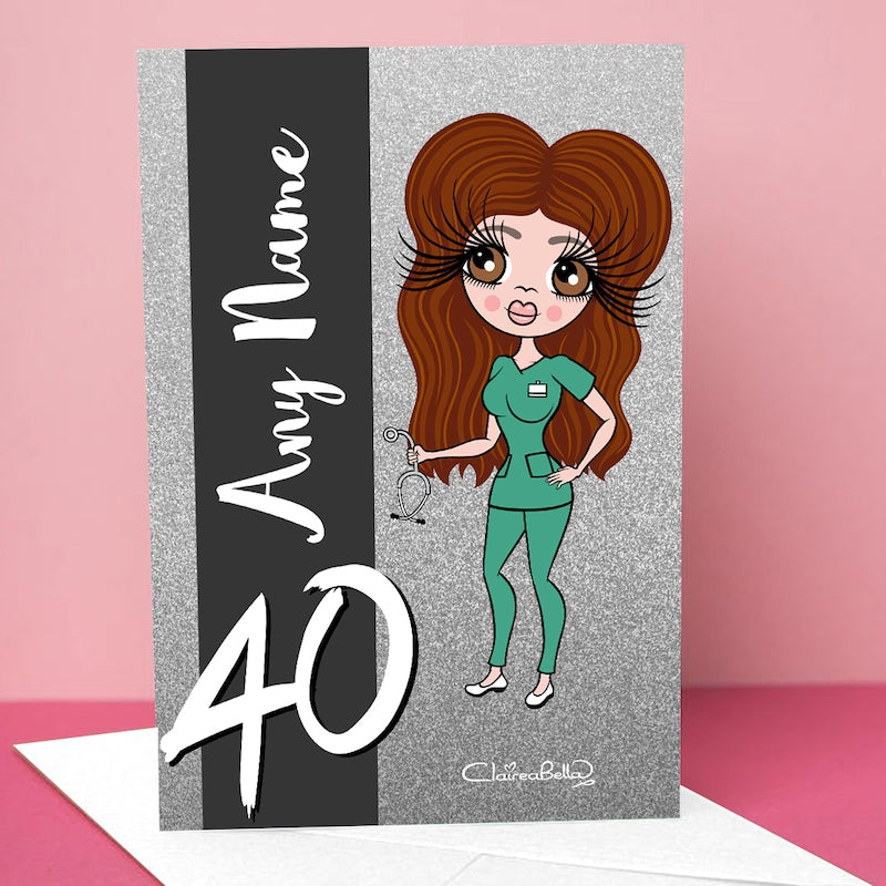ClaireaBella Glitter 40th Birthday Card - Image 4