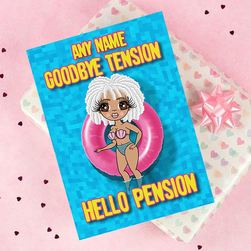 ClaireaBella Goodbye Tension Hello Pension Card - Image 4