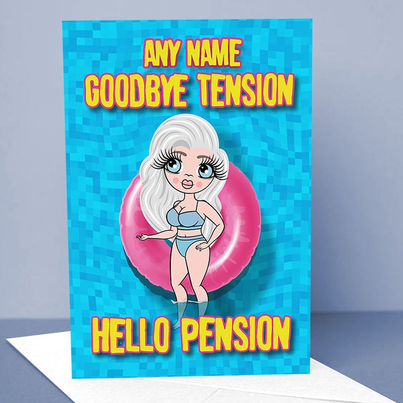 ClaireaBella Goodbye Tension Hello Pension Card - Image 3